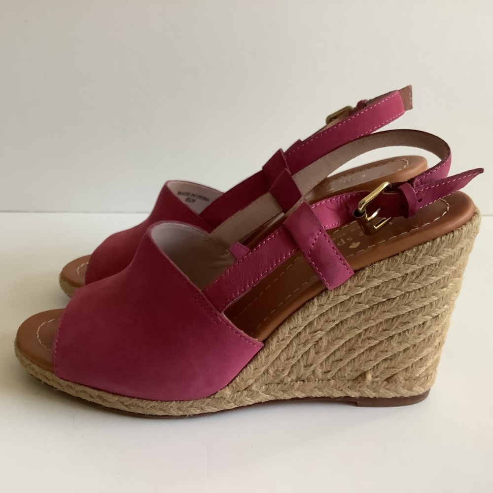 kate spade Hot Pink Espadrille Wedge Sandals - Picture 5 of 10